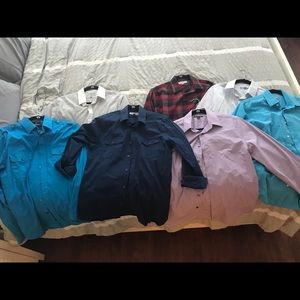 Set of 7 Express men’s dress shirts